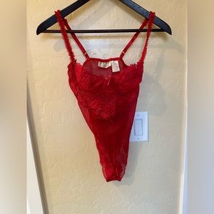 Victoria’s Secret Red Lace Teddy